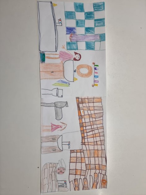 Felújítandó mosdóhelyiségről egy rajz