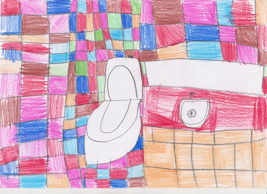 Felújítandó mosdóhelyiségről egy rajz