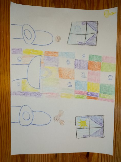 Felújítandó mosdóhelyiségről egy rajz