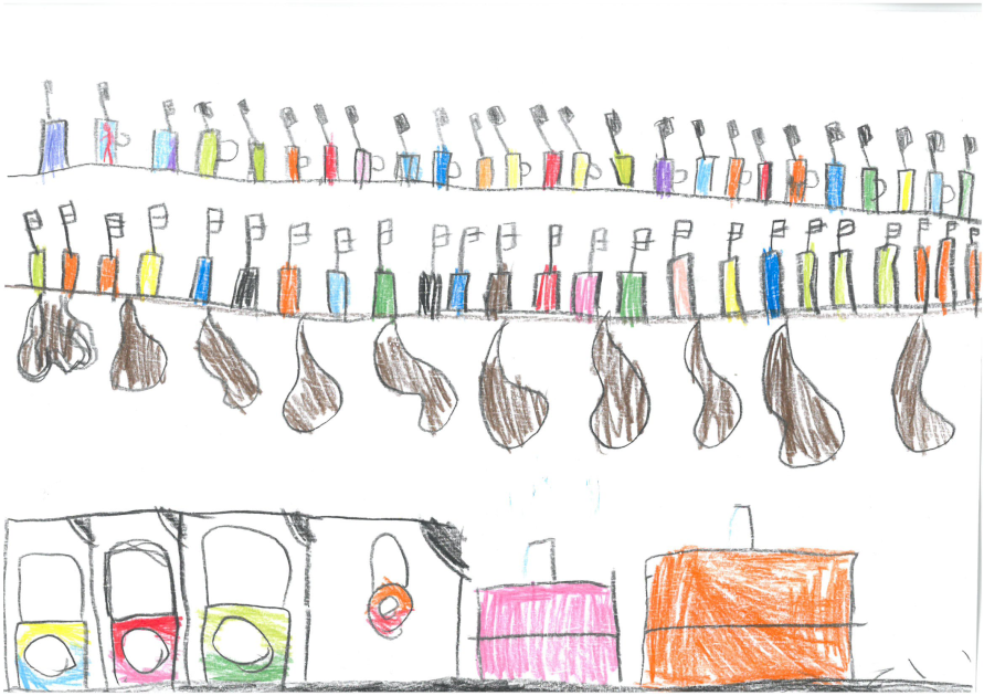 Felújítandó mosdóhelyiségről egy rajz